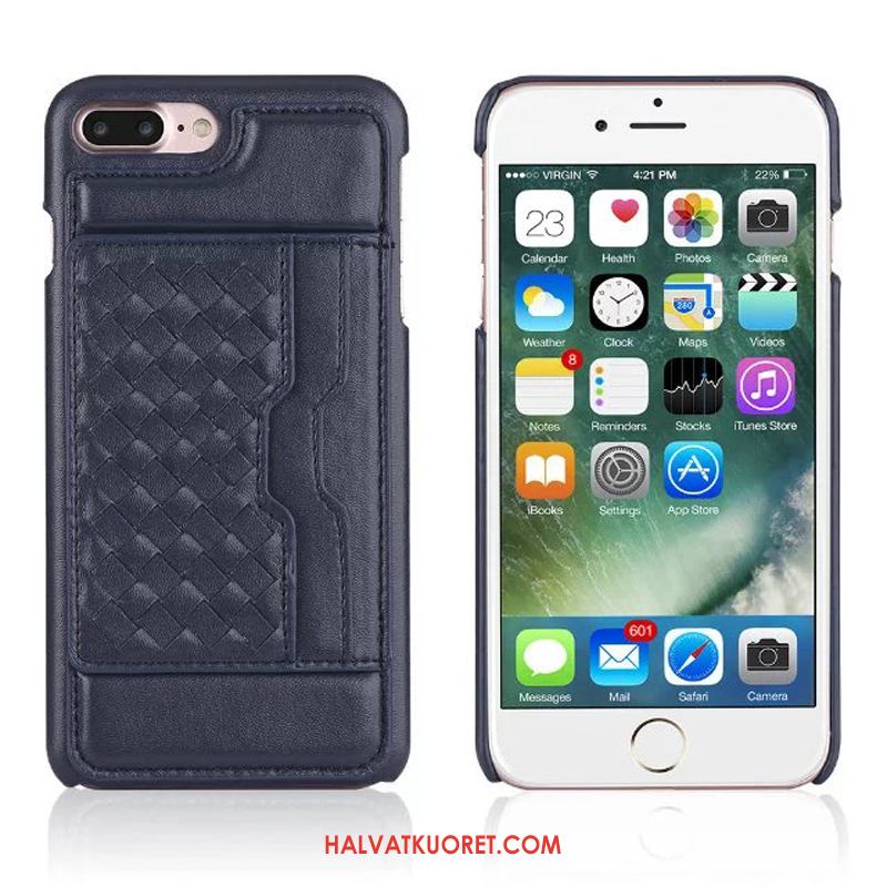 iPhone 7 Plus Kuoret Kudonta Kukkakuvio, iPhone 7 Plus Kuori Puhelimen Salkku