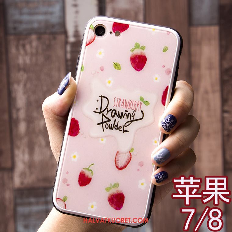 iPhone 8 Kuoret Net Red Murtumaton Mansikka, iPhone 8 Kuori Ihana