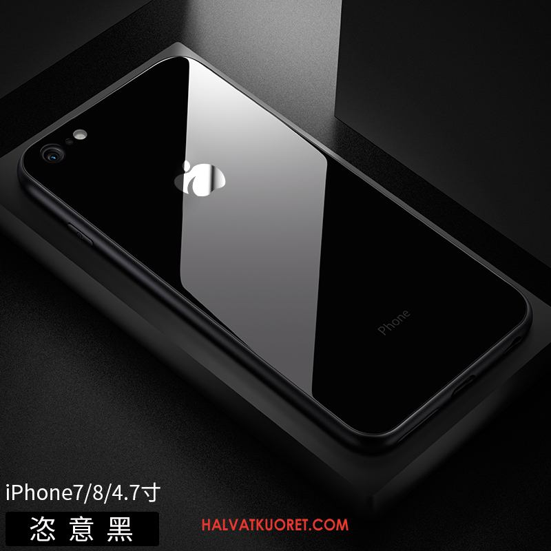 iPhone 8 Kuoret Punainen Silikoni Puhelimen, iPhone 8 Kuori Trendi Musta