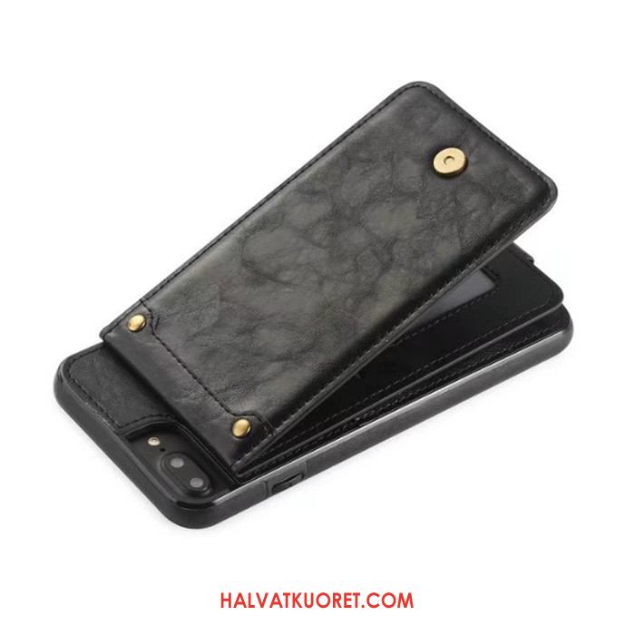 iPhone 8 Plus Kuoret Puhelimen Kortti Sininen, iPhone 8 Plus Kuori Nahkakotelo