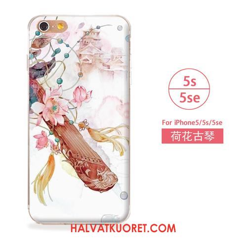 iPhone Se Kuoret Silikoni Valkoinen Kohokuviointi, iPhone Se Kuori Kotelo Puhelimen