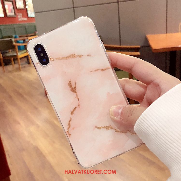 iPhone X Kuoret Silikoni Musta Rakastunut, iPhone X Kuori Net Red Yksinkertainen