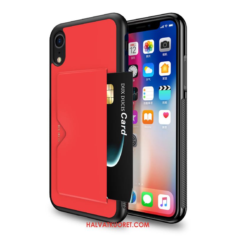 iPhone Xr Kuoret Kortti Nahkakotelo Murtumaton, iPhone Xr Kuori Puhelimen