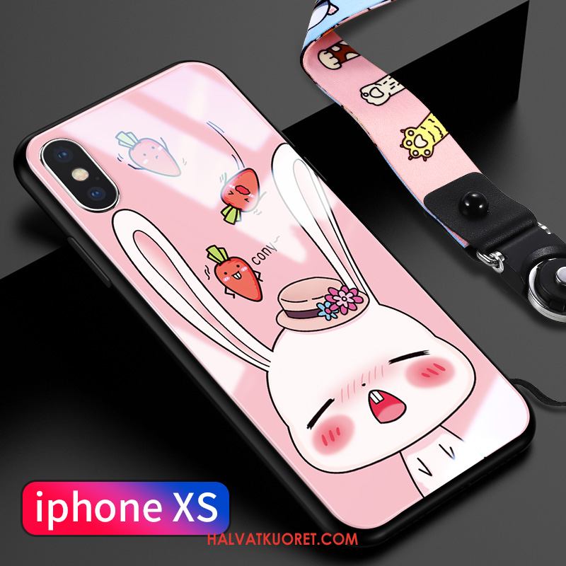 iPhone Xs Kuoret Ihana Lasi Vaaleansininen, iPhone Xs Kuori Net Red Kotelo