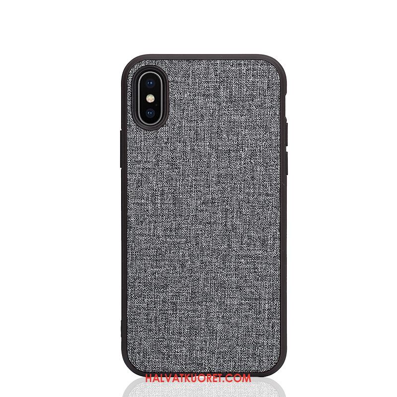 iPhone Xs Kuoret Jauhe Murtumaton Silikoni, iPhone Xs Kuori Puhelimen Pesty Suede Braun