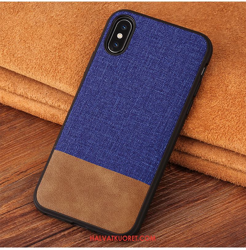 iPhone Xs Kuoret Jauhe Murtumaton Silikoni, iPhone Xs Kuori Puhelimen Pesty Suede Braun