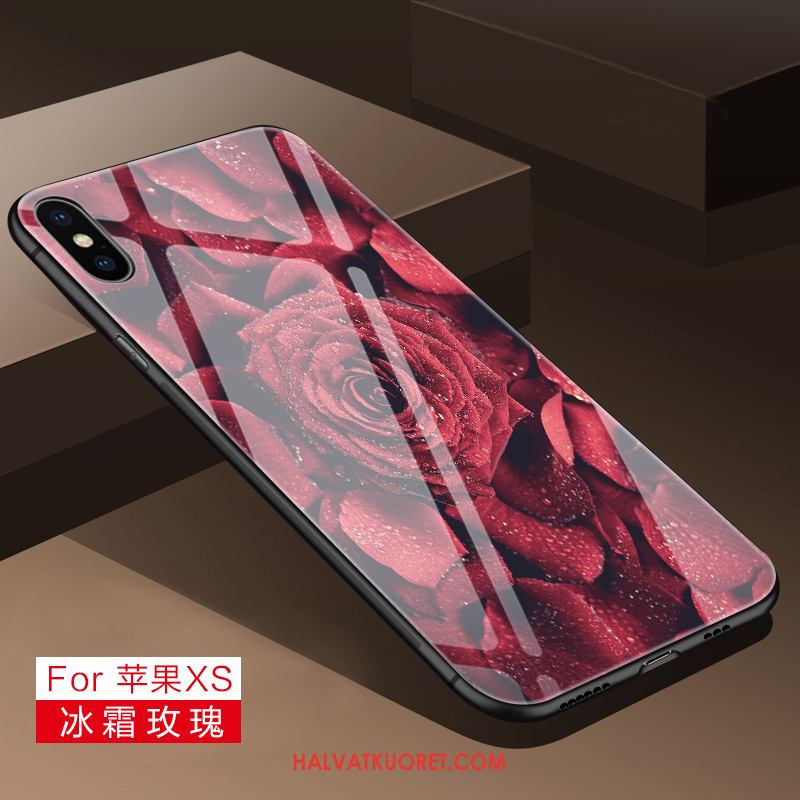 iPhone Xs Kuoret Lasi Murtumaton Sininen, iPhone Xs Kuori Persoonallisuus Luova