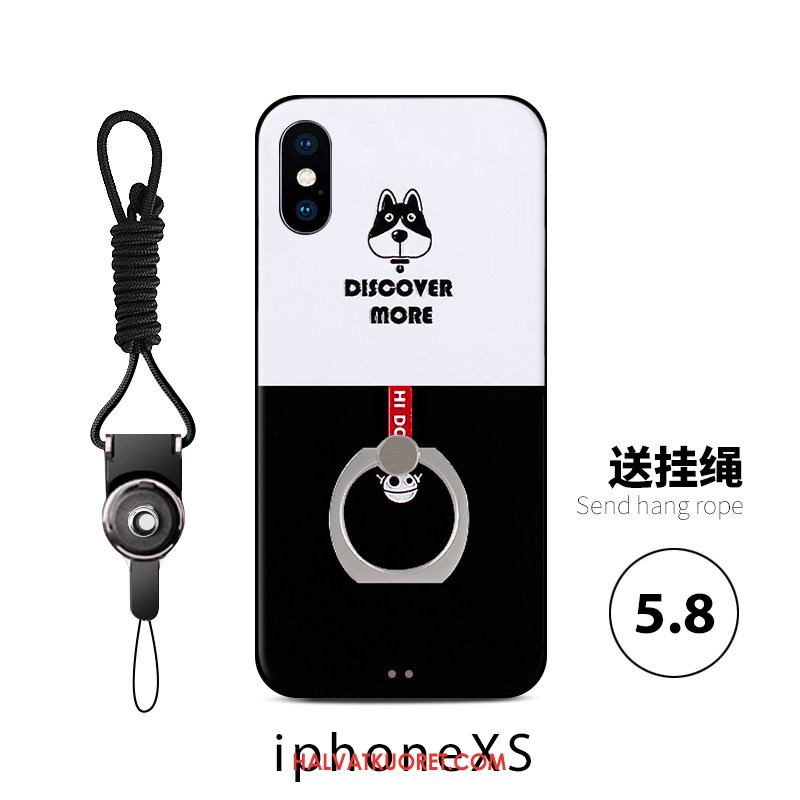 iPhone Xs Kuoret Murtumaton Pesty Suede Persoonallisuus, iPhone Xs Kuori Koira Kissa