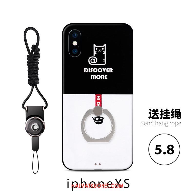 iPhone Xs Kuoret Murtumaton Pesty Suede Persoonallisuus, iPhone Xs Kuori Koira Kissa