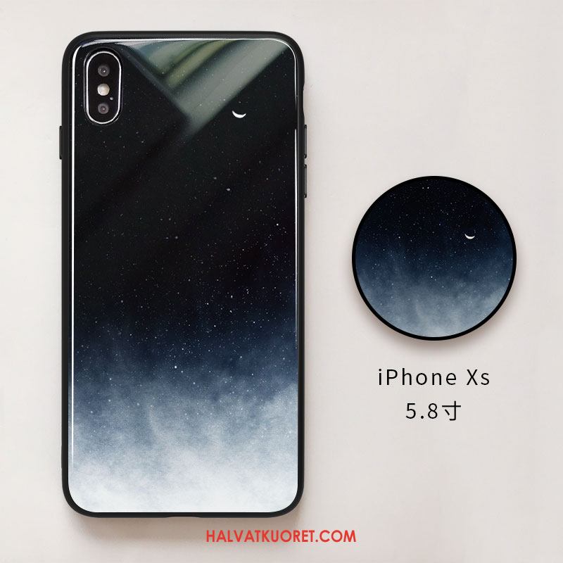 iPhone Xs Kuoret Puhelimen Suojaus Silikoni, iPhone Xs Kuori Net Red Lasi