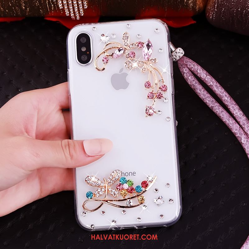 iPhone Xs Kuoret Rengas Strassi, iPhone Xs Kuori Puhelimen Net Red