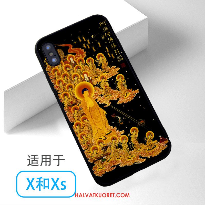 iPhone Xs Kuoret Sininen Puhelimen, iPhone Xs Kuori Buddha