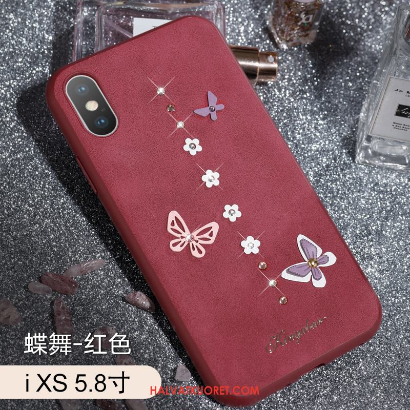 iPhone Xs Kuoret Ylellisyys Strassi Murtumaton, iPhone Xs Kuori Persoonallisuus Ultra