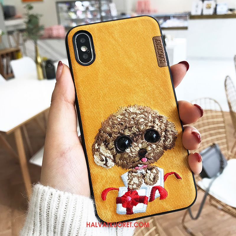 iPhone Xs Max Kuoret Kirjonta Ihana Uusi, iPhone Xs Max Kuori Keltainen