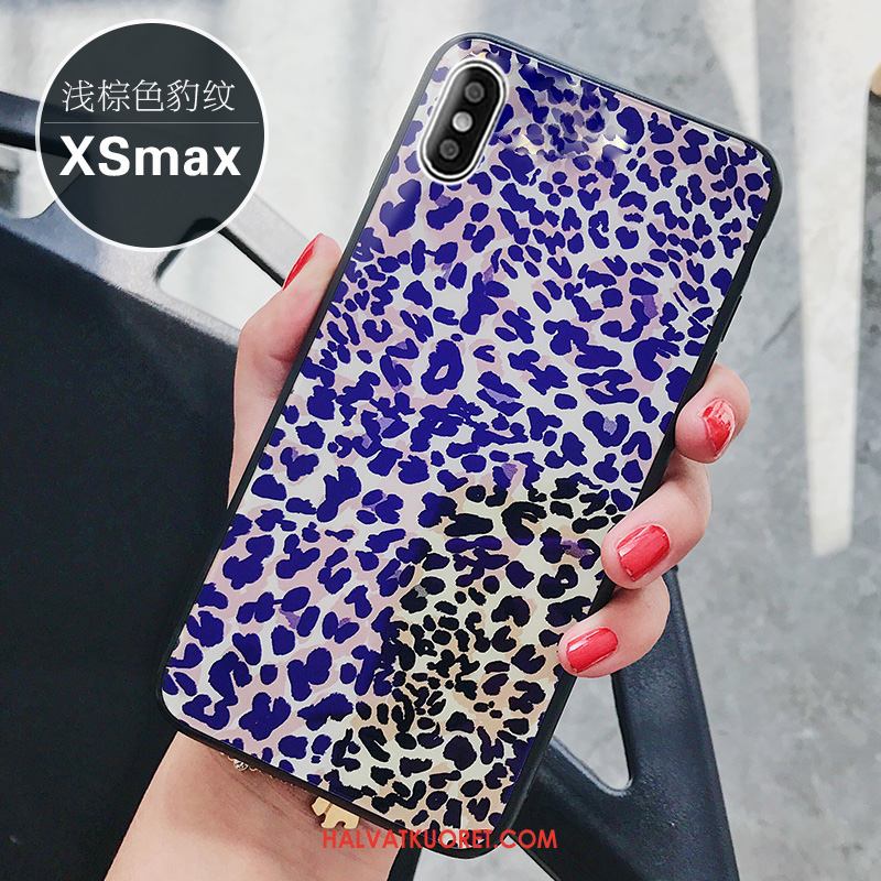 iPhone Xs Max Kuoret Leopardi Sininen Persoonallisuus, iPhone Xs Max Kuori Luova Uusi