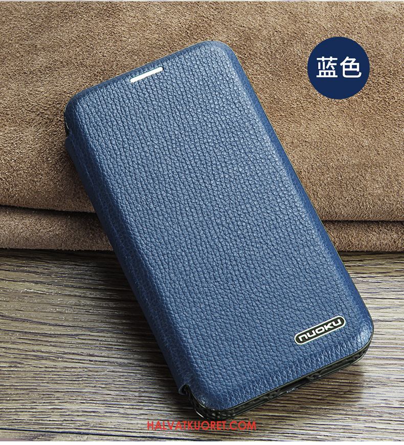 iPhone Xs Max Kuoret Murtumaton Nahkakotelo Suojaus, iPhone Xs Max Kuori Puhelimen Magneettinen Braun