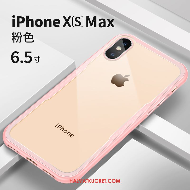 iPhone Xs Max Kuoret Net Red Läpinäkyvä Persoonallisuus, iPhone Xs Max Kuori Pehmeä Neste Valkoinen