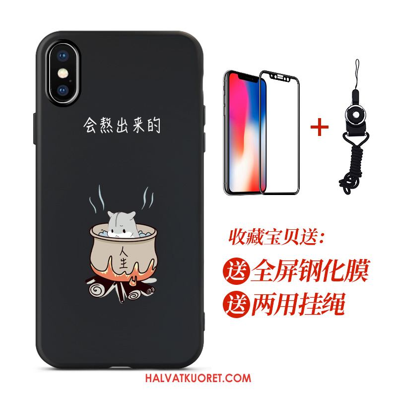 iPhone Xs Max Kuoret Persoonallisuus Puhelimen Pesty Suede, iPhone Xs Max Kuori Suojaus Silikoni