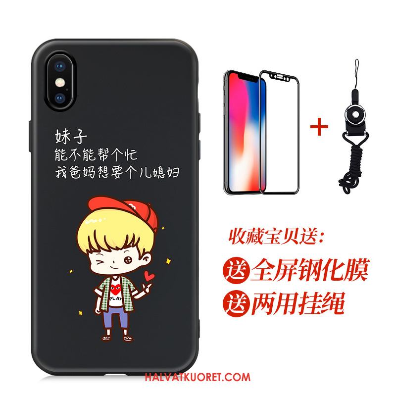 iPhone Xs Max Kuoret Persoonallisuus Puhelimen Pesty Suede, iPhone Xs Max Kuori Suojaus Silikoni