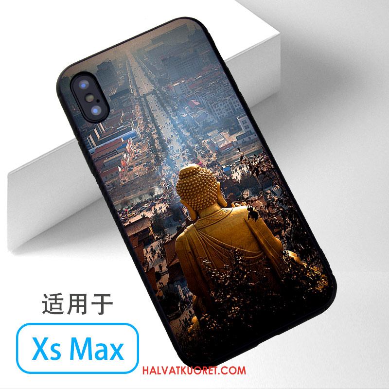 iPhone Xs Max Kuoret Puhelimen Buddha, iPhone Xs Max Kuori Keltainen