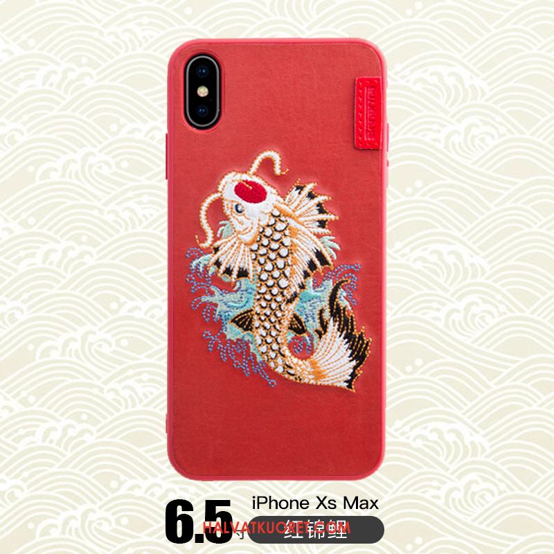 iPhone Xs Max Kuoret Tide-brändi Musta, iPhone Xs Max Kuori Lohikäärme Puhelimen