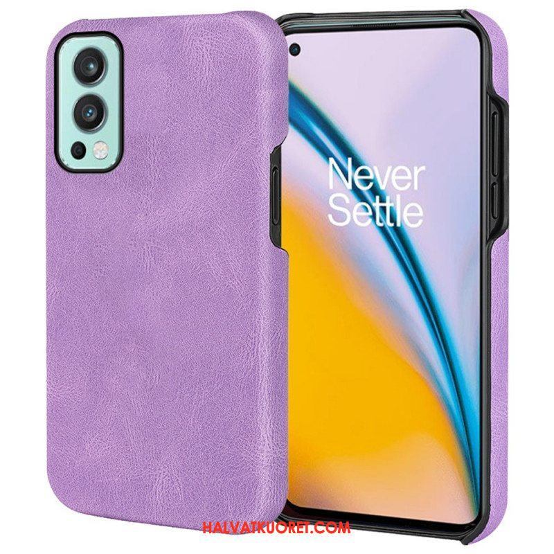 Case OnePlus Nord 2 5G Uusia Värejä Elegance Leather Effect