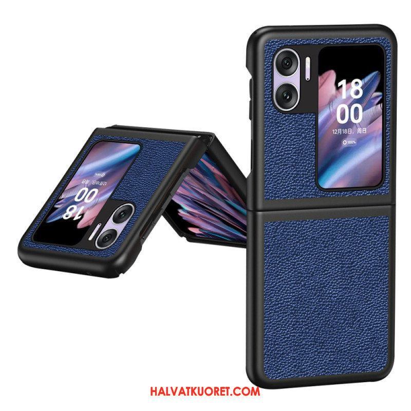 Case Oppo Find N2 Flip Kotelot Flip Litsi Tekonahkaa