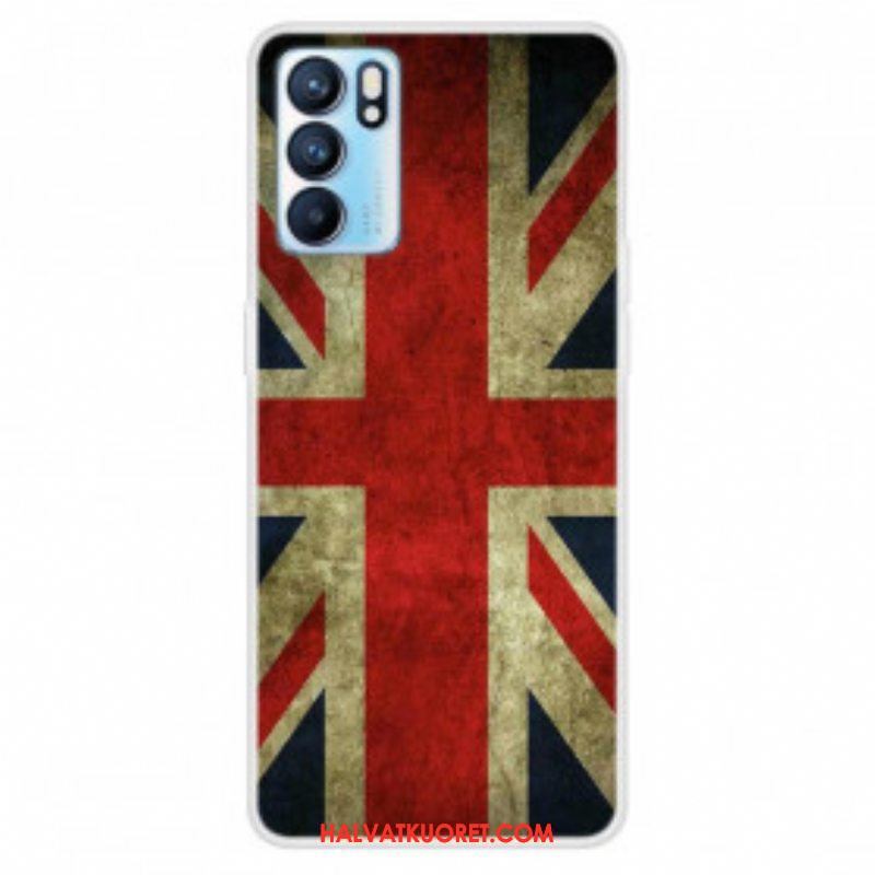 Case Oppo Reno 6 5G Englannin Lippu