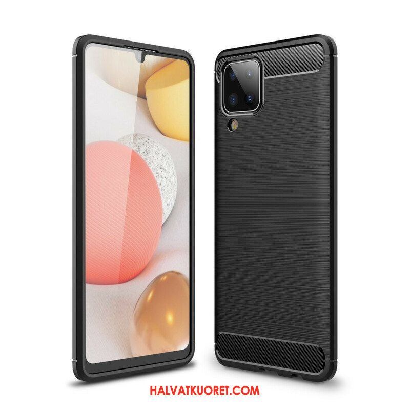 Case Samsung Galaxy M12 / A12 Harjattua Hiilikuitua