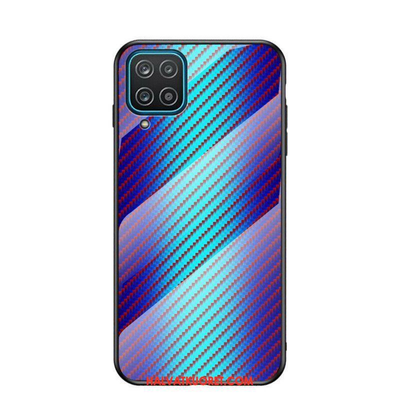 Case Samsung Galaxy M12 / A12 Karkaistua Hiilikuitulasia