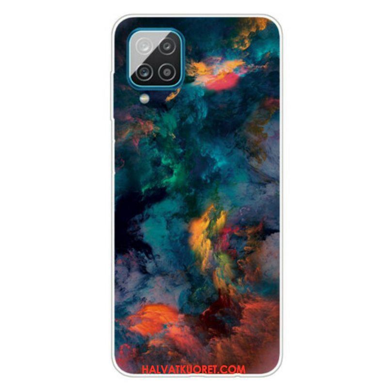 Case Samsung Galaxy M12 / A12 Värikkäitä Pilviä