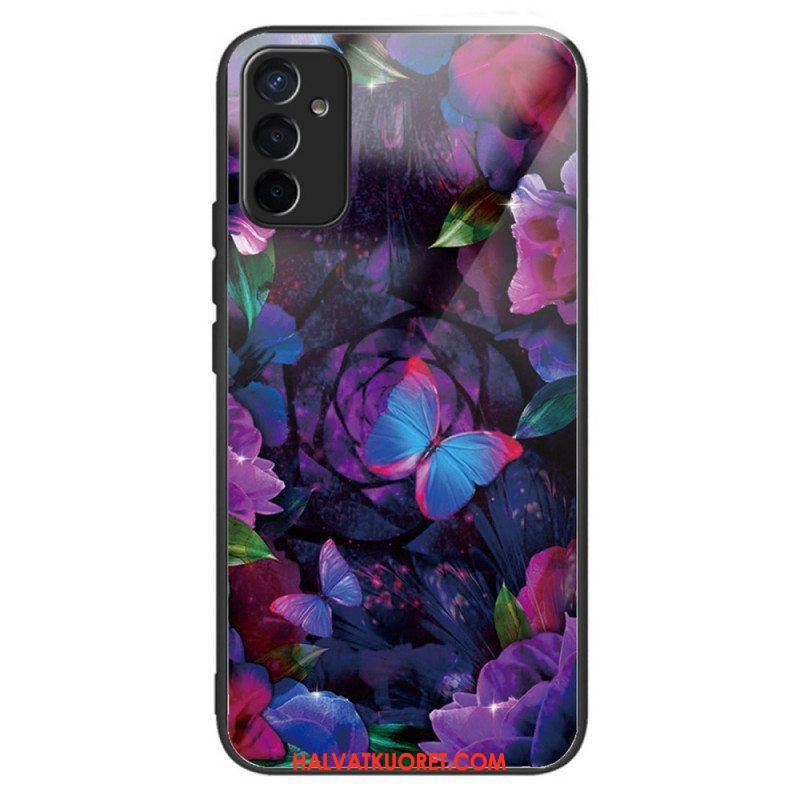 Case Samsung Galaxy M13 Butterflies Variation Karkaistu Lasi