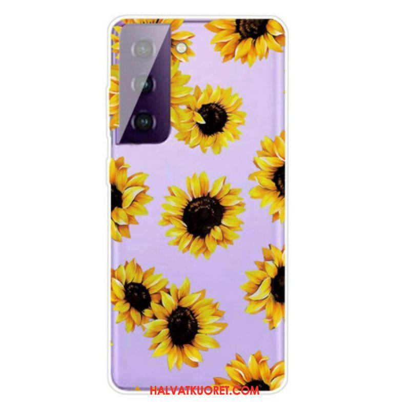 Case Samsung Galaxy S21 5G Auringonkukat