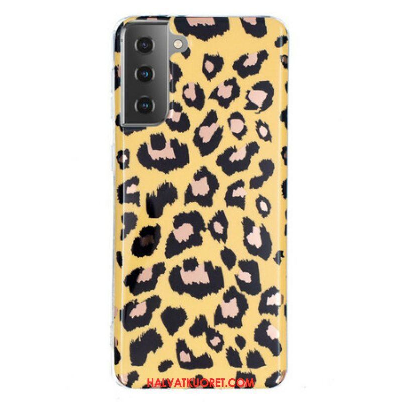 Case Samsung Galaxy S21 5G Leopard-tyylinen Marmori