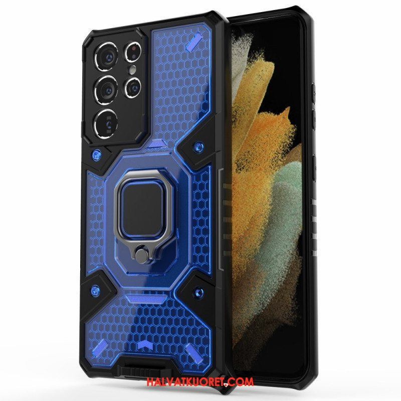 Case Samsung Galaxy S21 Ultra 5G Hunajakenno Renkaalla