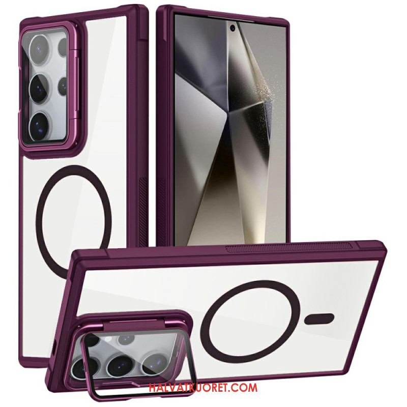 Case Samsung Galaxy S25 Ultra 5g Puhelinkuoret Magsafe-yhteensopiva Sisäänrakennetulla Jalustalla