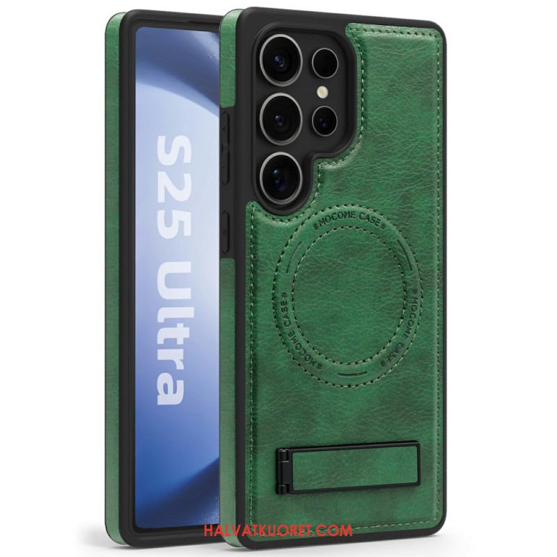Case Samsung Galaxy S25 Ultra 5g Puhelinkuoret Nahkakuvio Yhteensopiva Magsafen Kanssa
