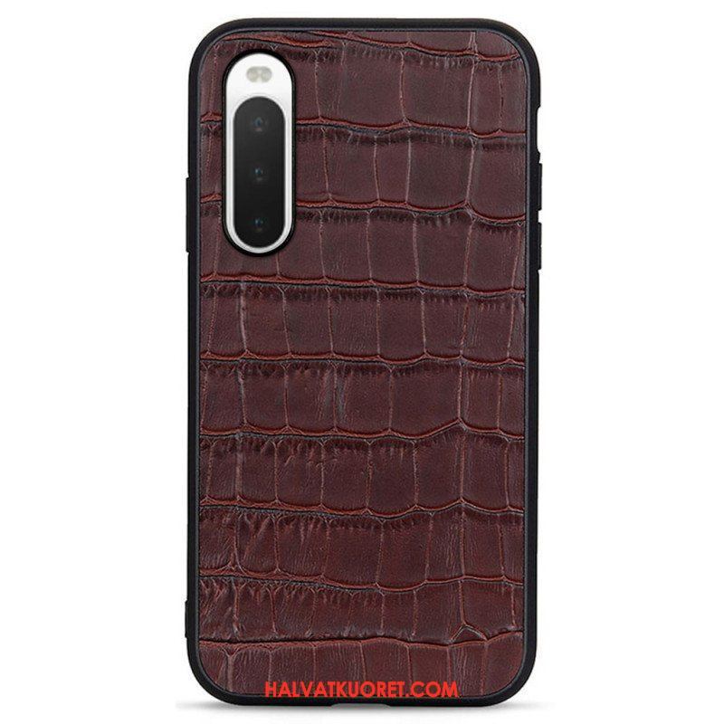 Case Sony Xperia 10 IV Aito Crocodile Texture -nahka