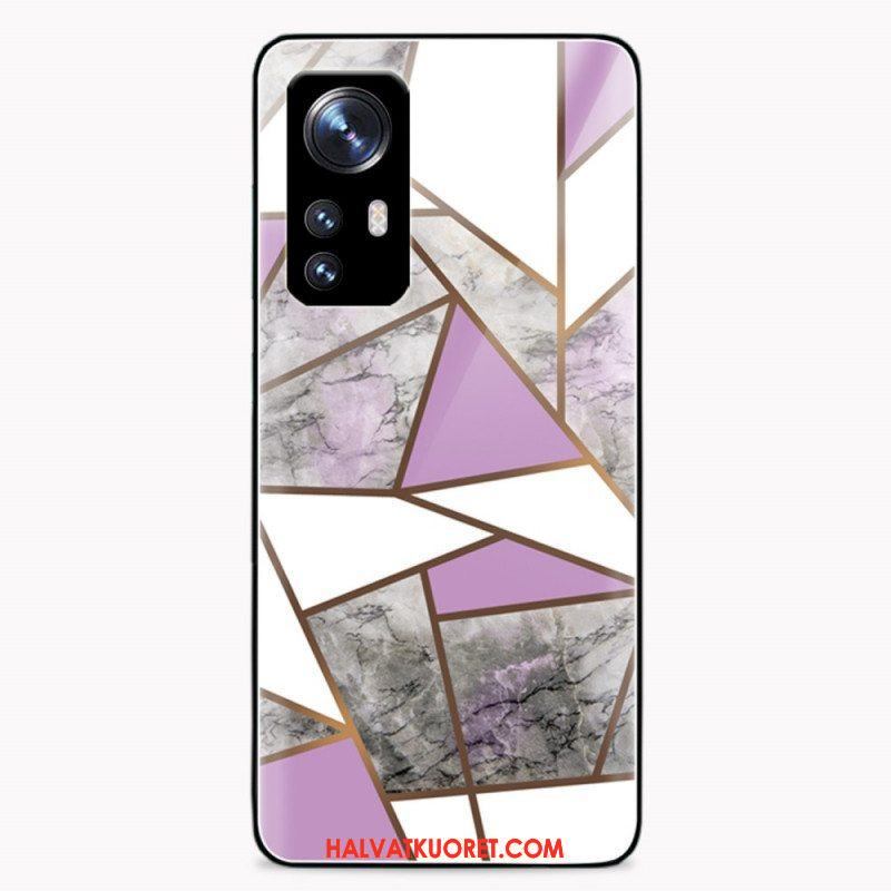 Case Xiaomi 12 / 12X Geometria Marmori Karkaistu Lasi