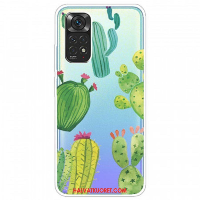 Case Xiaomi Redmi Note 11 Pro / 11 Pro 5G Akvarelli Kaktukset