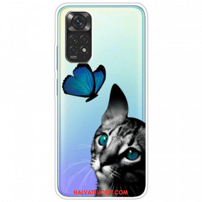 Case Xiaomi Redmi Note 11 Pro / 11 Pro 5G Kissa Ja Perhonen