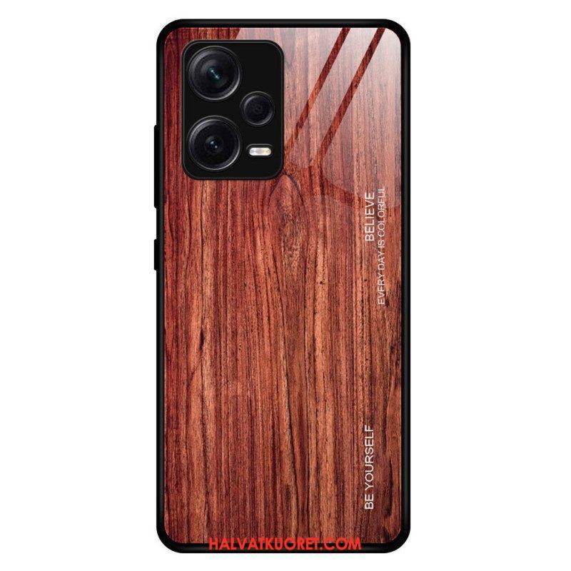 Case Xiaomi Redmi Note 12 Pro Plus Wood Design Karkaistu Lasi