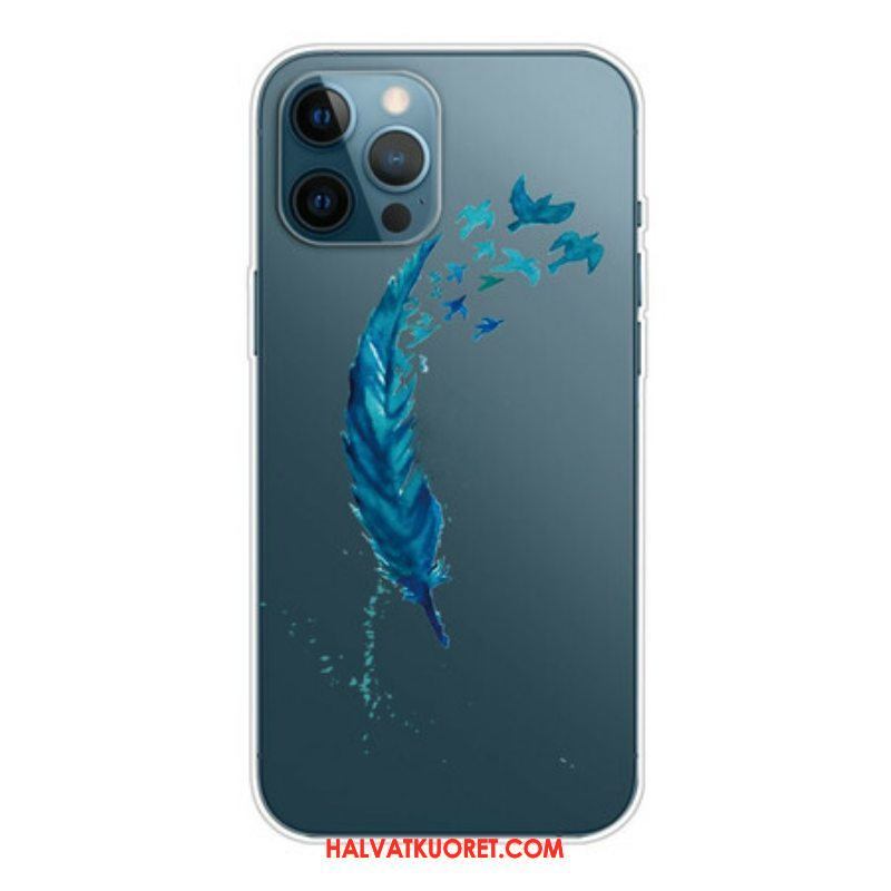 Case iPhone 13 Pro Kaunis Sininen Sulka