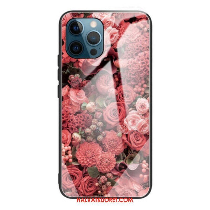 Case iPhone 13 Pro Rose Flowers Karkaistu Lasi