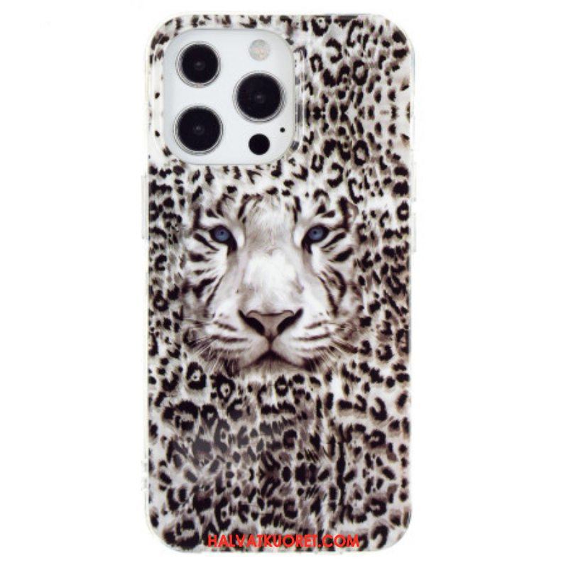 Case iPhone 15 Pro Fluoresoiva Leopardi