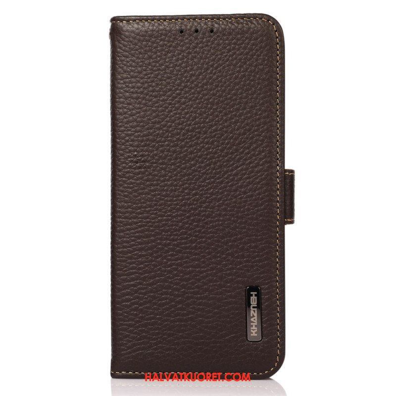 Flip Case OnePlus 10T 5G Litsi Nahka Khazneh Rfid