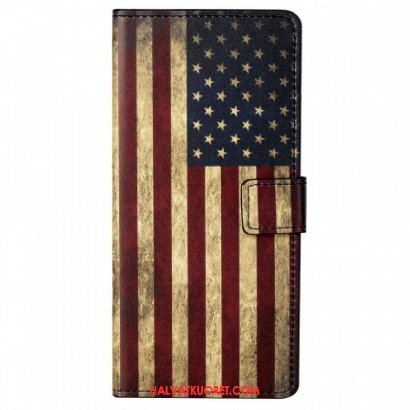 Flip Case Samsung Galaxy M23 5G Amerikan Lippu