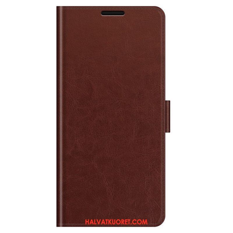 Flip Case Samsung Galaxy M32 Klassinen Nahkaefekti