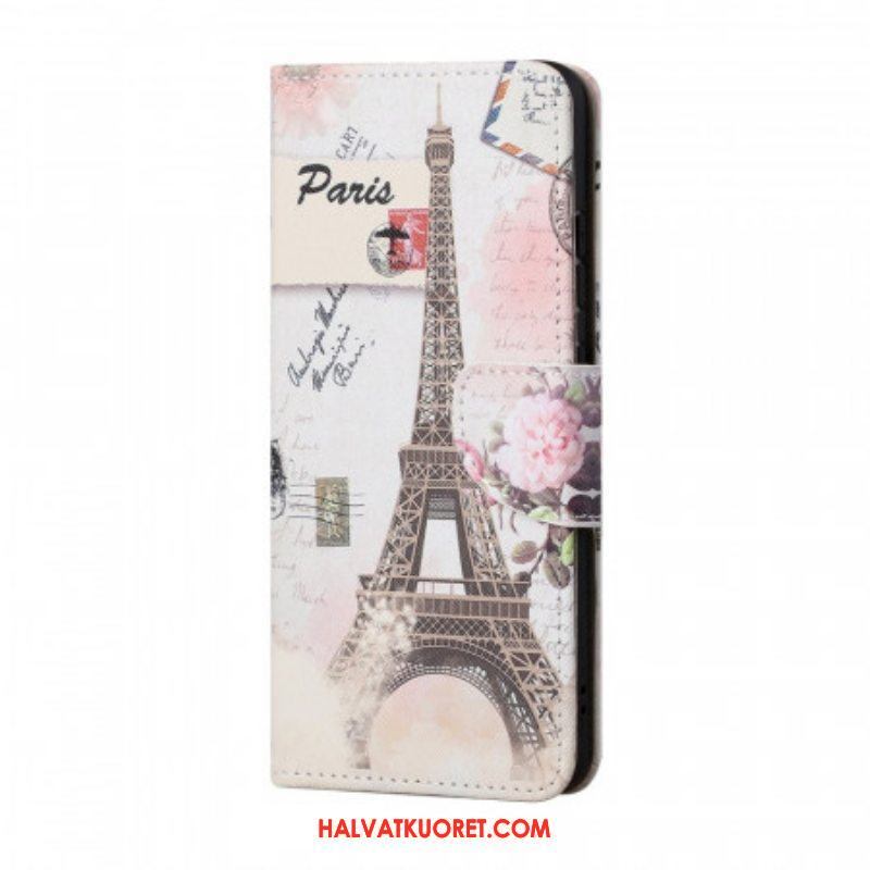 Flip Case Samsung Galaxy S22 Plus 5G Retro Eiffel-torni