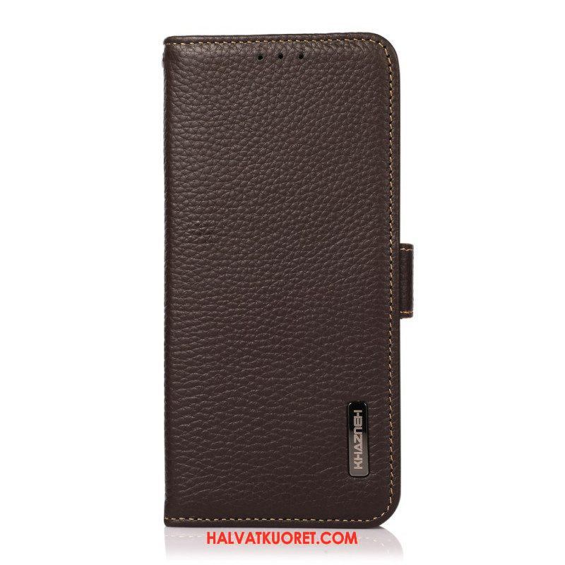 Flip Case Sony Xperia 1 IV Litsi Nahka Khazneh Rfid